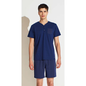 Pánske pyžamo FC2148PB tmavomodrá - Noidinotte tmavo modrá XL