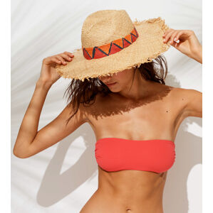 Slamený plážový klobúk TR483 - Noidinotte béžová UNI