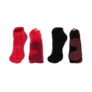 Ponožky pre cvičenie DR SOXO - SOXO BLACK\RED 36/39