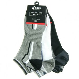 Pánske ponožky 3pcs CSM170-102 černošedobílá - Moraj čierna / sivá / biela 39-42