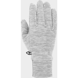 Fleecové rukavice 4F REU301 Svetlosivé šedá L