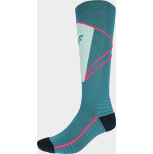 Dámske lyžiarske ponožky 4F SODN200 Zelené (morská) zelená 35-38