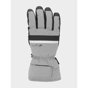 Pánske lyžiarske rukavice 4F REM350 Šedé šedá 9-9,5(L)
