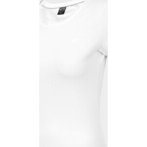 Dámske bavlnené tričko 4F TSD300 Biele biela XXL