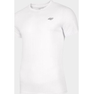 Pánske bavlnené tričko 4F TSM300 Biele biela 3XL