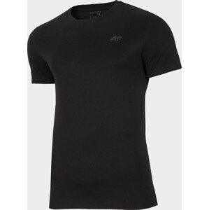 Pánske bavlnené tričko 4F TSM300 Čierne čierna XL
