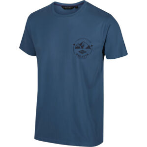 Pánske tričko REGATTA RMT206 Cline IV Modré modrá L