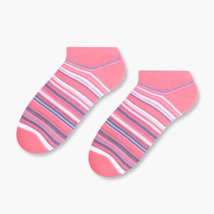 Dámske vzorované ponožky 052 ružová 35-37
