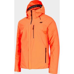 Pánska lyžiarska bunda 4F KUMN010 Oranžová neon oranžová 3XL