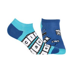 Vzorované ponožky FUNKY azure 43-46