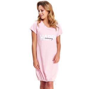 Materská nočná košeľa Happy Mommy ružová zips ružová XL