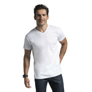 Pánske tričko M V-NECK 22155 - Promostars melanžovej šedá XL