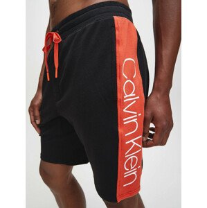 Pánske pyžamové šortky NM1800-001 čiernočervená - Calvin Klein XL čierno-červená