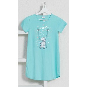 Detská nočná košeľa s krátkym rukávom Zebra Mint 3 - 4