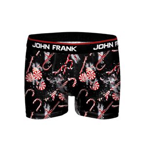 Pánske boxerky John Frank JFBD09 L černá