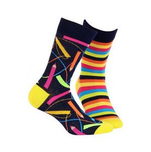 Pánske ponožky Wola W94.N02 Funky čierna 39-42