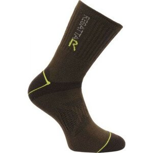 Pánske ponožky Regatta BlisterP Clove / OasisG hnedé hnedá 9-12 rokov