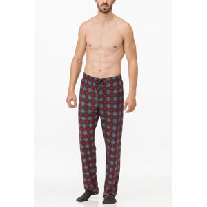 Pánske pyžamové nohavice 11652 - Vamp sivá a červená M
