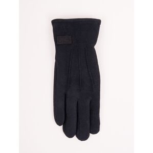 Zateplené pánske rukavice s nášivkou RS-041 čierna 25 CM