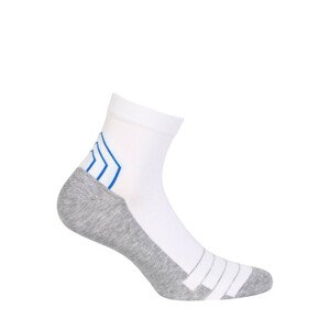 Pánske vzorované ponožky SPORT bílá 38-40