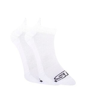 Ponožky Styx nízke biele s čiernym logom (HN1061)