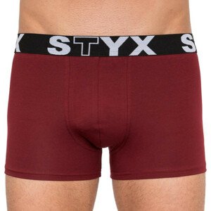 Pánske boxerky Styx long športové guma vínovej (U1060)
