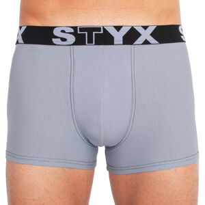 Pánske boxerky Styx športové guma nadrozměr svetlo šedej (R1067) 4XL