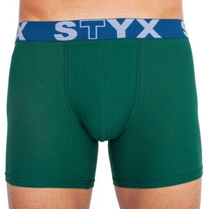 Pánske boxerky Styx long športové guma tmavo zelené (U1066) XL