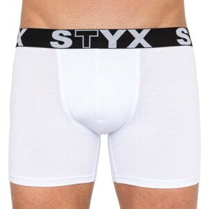 Pánske boxerky Styx long športové guma bielej (U1061) XXL