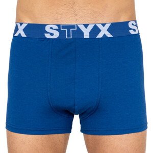 Pánske boxerky Styx športové guma nadrozměr tmavo modré (R968) 4XL