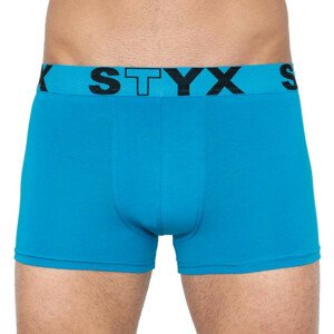 Pánske boxerky Styx športové guma svetlomodré (G969) L