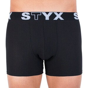 Pánske boxerky Styx long športové guma čiernej (U960) M