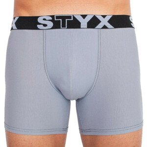 Pánske boxerky Styx long športové guma svetlo šedej (U1067) XL