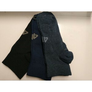 Pánske ponožky 4F SOM302 Modrá_Černá (3páry) modrá 43-46