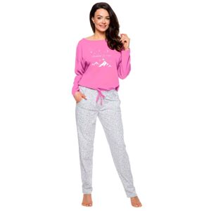 Dámske pyžamo 1190 Nadia pink - TARO ružová XL