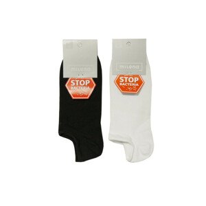 Pánske mini ponožky STOP bacteria 0538 - Milena 41/43 bílá
