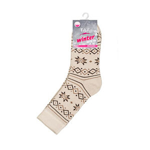 Dámske ponožky Tak Winter 1320 froté beige 35-37