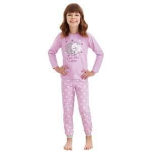 Dievčenské pyžamo Elza fialové mačky fialová 86