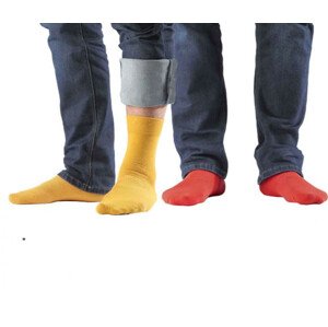 Pánske ponožky W94.N03 - Wola oranžová 45-47