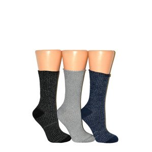 Dámske ponožky Milena Lurex 1023 tmavo modrá 37-41