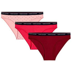 Nohavičky 3pcs UW0UW01385-079 ružovočervená - Tommy Hilfiger XS ružová-červená