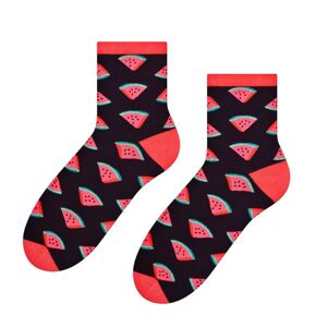 Dámske ponožky 159 BLACK\RED 38-40