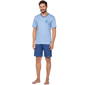 Pánske pyžamo Regina 582 kr / r M-XL tmavě modrá XL