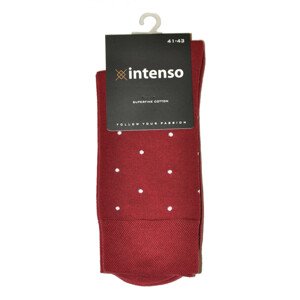 Pánske vzorované ponožky Intenso Superfine 1955 černá 44-46