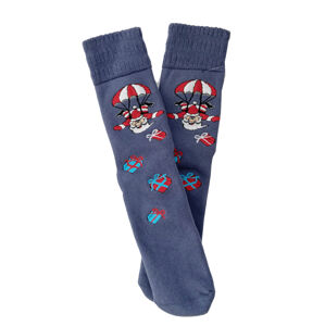 Dámske vianočné ponožky 2020 modrá - Gemini modrá 39-41