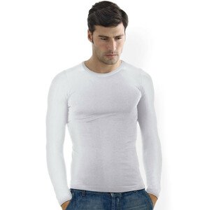 Intimidea Pánske tričko bezšvové T-shirt girocollo manica lunga Farba: Bílá, velikost S/M