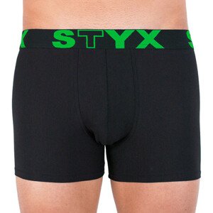 Pánske boxerky Styx long športové guma čiernej (U962) XXL