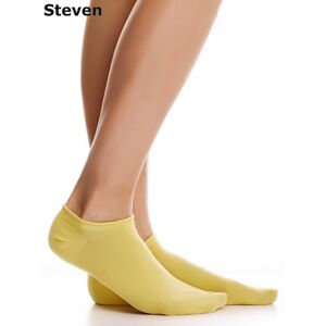 Obyčajná žltá bavlna STEVEN nohy 35-37
