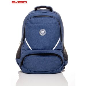 Hladký školský batoh s okrúhlym logom ONE SIZE