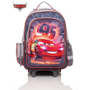 Školský batoh s rukoväťou na kolieskach s motívom CARS jedna velikost